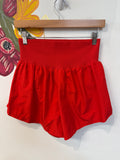 Free People Movement Red Shorts, M