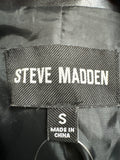 Steve Madden Black Faux Leather Jacket, S