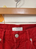 Zara Red 26" Inseam Jeans, 4