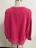 Grace + Karma Pink Oversized Sweatshirt, S