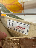 Gap Vintage Slim High Rise Metallic 27" Inseam Jeans, 31 (12)
