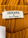 Zenana Waffle Knit Top, S