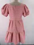 New Simply Southern Pink Tweed Dress, M