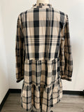 Mudpie Black/Tan Dress, L