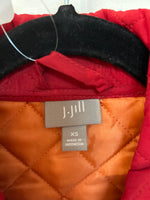 J. Jill Red Quilted Jacket, XS