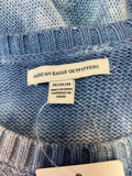 American Eagle Blue Tie Dye Sweater, M
