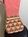New Bungalow 360 Pig Print Crossbody Bag, 9"x9"
