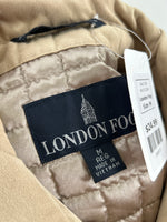 London Fog Tan All Weather Faux Suede Jacket, M