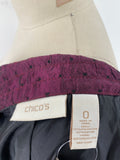 Chico's Purple Open Front Jacket, S