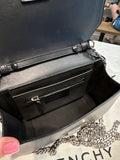Givenchy Black Bow Cut Chain Studded Leather Crossbody Bag, 9"x6.5"