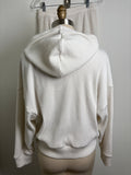 Abercrombie & Fitch 2pc White Sweatshirt + Shorts, S/M