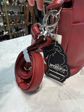 New Jenna Kator Cherry Faux Leather The Thumb Crossbody Handbag, 11.5"x9" (retail $143)