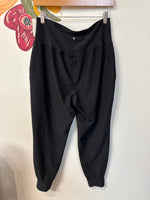 Old Navy Black High Rise Go-Dry Joggers, L