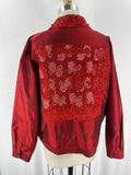 Coldwater Creek Red Silk Blend Jacket, XL