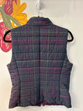 Loft Navy Plaid Vest, S