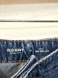 Old Navy Baggy Wide Leg 28.5" Inseam Jeans, 12