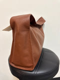 Kelly Tooke Retail $365 Cognac Leather Shelly Shoulder Bag, 13.5"x9.5"
