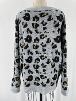 Hem & Thread Animal Print Sweater, S/M
