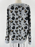 Hem & Thread Animal Print Sweater, S/M