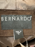 Bernardo Brown Suede Jacket, XL