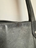 Frye Gray Leather Shoulder "Shopper" Bag, 17"x11.5" (retail $358)