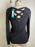 New Stitch Fix Love Ellie Black Mia Back Detail Sweater, S