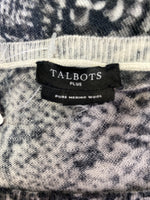 Talbots Snake Print Sweater, 1X