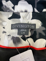 Covington Black Floral Blazer Jacket, L