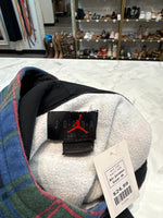 Air Jordan Plaid Hoodie Sweatshirt, M