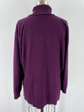 Calvin Klein Purple Turtleneck Sweater, XL