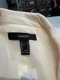 Forever 21 White/Ivory Blazer Jacket, S