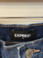 Express Cropped Straight High Rise Jeans, 4
