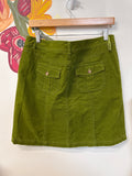 Lilly Pulitzer Green Corduroy Skirt, 10