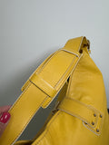 Marc Jacobs Yellow Leather Shoulder Bag, 14"x12"