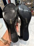 Italian Shoemakers Silver Sandals, 9