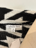 Ophelia Roe Black/White Cardigan, 2X