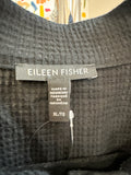 Eileen Fisher Black Snap Front Jacket, XL