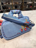 Brighton Blue Crossbody Bag, 7"x4"