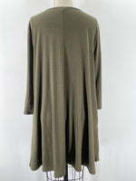 Zenana Premium Green Pocket Dress, 1X