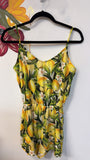 Show Me Your Mumu Lemon Print Romper, S