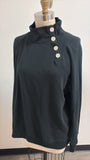 New J. Crew Black Sweatshirt, 2X