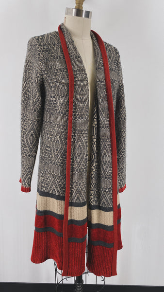 Hannah Print Cardigan, XL