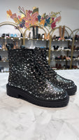 Tinstree Black/Silver Boots, 7
