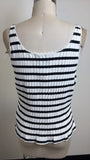 J. Crew Black Stripe Tank, 2X