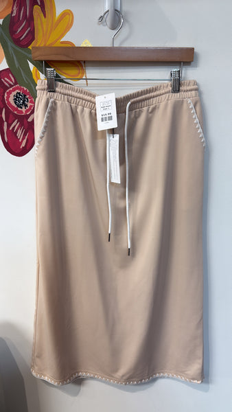 New Kate Kasin Drawstring Skirt, L