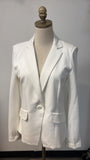 Amanda & Chelsea White Blazer Jacket, S
