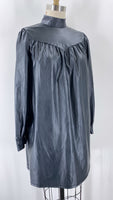Who What Wear Black Faux Leather Dress, XS