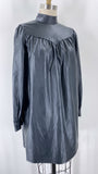 Who What Wear Black Faux Leather Dress, XS