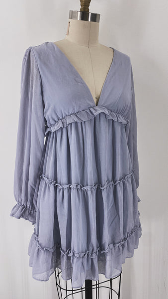 She + Sky Blue Dress, S