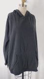Woman Within Black Hooded Fleece Pullover, 26/28